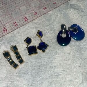 Blue earrings